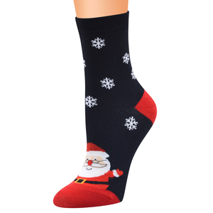Mode chaussettes <span class=keywords><strong>de</strong></span> Noël père noël cadeau enfants unisexe noël drôle chaussettes pour dame femmes père noël bas - Product Image 6