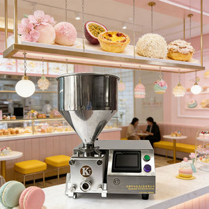 Nouvelle machine commerciale automatique haute productivité légère pour l'injection de confiture, de gelée, de crème et de garniture pour gâteaux, biscuits et beignets - Product Image 2