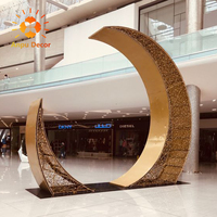 Décoration de fête musulmane islamique Fournitures Eid Mubarak 3D Led Night Light Ornement Ramadan Festival Maison Chambre Décoration