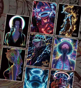 SHANGYOU One Piece Cartes de collection détachables Polaroids Anime <span class=keywords><strong>Dessin</strong></span> <span class=keywords><strong>animé</strong></span> Luffy Zoro Cartes à collectionner Boîte mystère Cadeau - Product Image 6