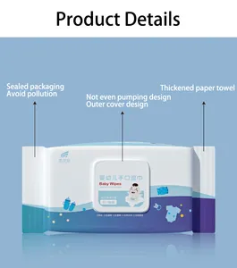Custom 80 pz Private Label biodegradabile Vibes monouso asciugamani Oshibori salviettine umidificate per bambini all'ingrosso
