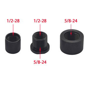 Kit de protectores de roscas de acero CNC 1/2-28 5/8-24, juego de conectores adaptadores de rosca, arandelas de sellado, accesorios de repuesto para automóviles, negro - Product Image 5