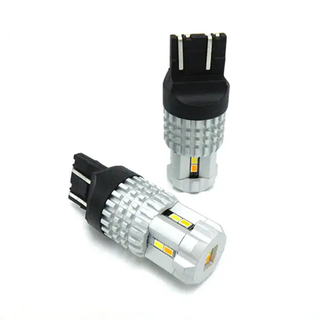 2 Pcs/set 36 W LED Warna Ganda Mobil Ekor Ringan 3157 7443 1157 Umpan Balik Otomatis Belok Sinyal