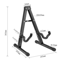 Wholesale Foldable A-Type Metal Guitar Stand Electric Acoustic Guitar Stand for Stringed Instruments Parts & Accessories