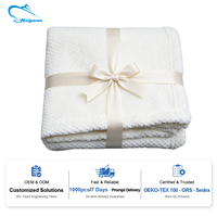 Couverture en maille ananas personnalisée pour la maison, couverture de sieste à carreaux, couverture gaufrée de luxe en flanelle douce, vente en gros