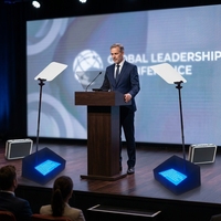 Simar M-HY22 Teleprompter Inalámbrico con Monitor Autoinversor de 22 Pulgadas para Escenario, Discursos y Conferencias