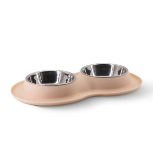 Mangeoire en acier inoxydable pour petit, moyen et grand chien avec tapis de nourriture en silicone antidérapant et anti-débordement Bols et mangeoires pour animaux de compagnie faciles à nettoyer - Product Image 2