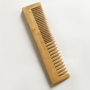 Peigne à dents larges et fines, personnalisé, en bois de bambou, écologique, <span class=keywords><strong>brosse</strong></span> pour <span class=keywords><strong>barbe</strong></span> et cheveux, vente en gros, bon marché - Product Image 6