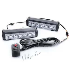 12V6LEDストロボ警告点滅ライトバーカーナビゲーションビーコンライト琥珀色赤青白1つと2つの12LED信号機