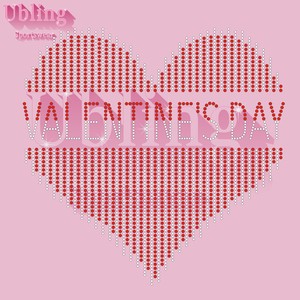 Giao Hàng Nhanh Chóng Ổn Định Rhinestone Tùy Chỉnh Chuyển Thiết Kế Valentiineday Sắt Trên Rhinestone Chuyển Cho T Áo Sơ Mi - Product Image 2