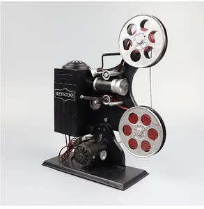 हस्तनिर्मित धातु शिल्प रेट्रो विंटेज क्लासिक फोटो फ्रेम के लिए फिल्म प्रोजेक्टर <span class=keywords><strong>Bioscope</strong></span> मॉडल प्रोप उपहार घर सजावट आभूषण - Product Image 6