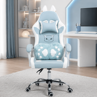 Fauteuil de Gaming en Gros, Pivotant et Inclinable, avec Accoudoirs à Oreilles de Chat, pour Joueurs d'Ordinateur