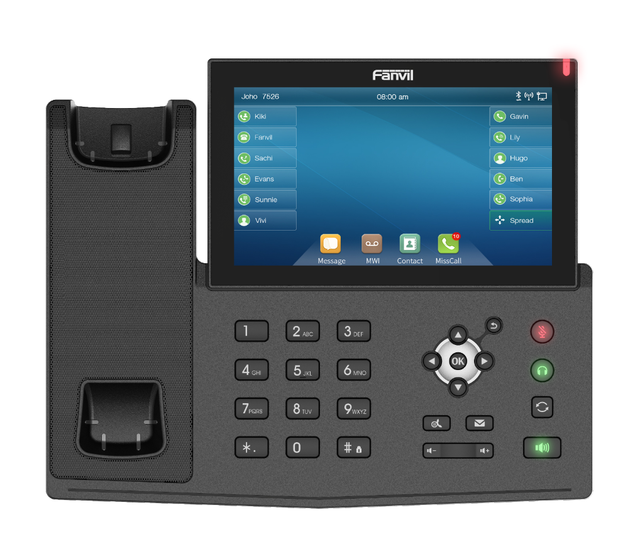 New Fanvil X7 7" Touch Screen Gigabit IP Phone 20 SIP Lines PoE HD Audio for Office & PBX System