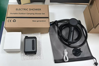 Pompe de douche électrique portable rechargeable, charge Type-C, 4000 mAh, étanche IPX8, kit de bain mobile pour camping, voyage, randonnée