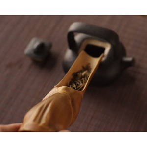 Bamboo Tea Scoop Tortoise Shell Bamboo Handmade Traditional Chinese Kung Fu Tea Accessory For Afternoon Tea - Product Image 4