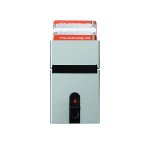 Casekey Super Slim RFID Blocking Pop up <b>Metal</b> Aluminium Credit Card Holder - Product Image 1