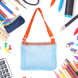 Kids Mesh <b>Beach</b> <b>Bag</b> for Shell Collecting and Toy Storage - <b>Foldable</b> Summer Tote for Boys & Girls Promotional Giveaway - Product Image 2