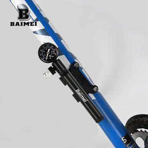 <span class=keywords><strong>Pompe</strong></span> à vélo mini haute pression BAIMEI avec manomètre <span class=keywords><strong>pour</strong></span> <span class=keywords><strong>VTT</strong></span>/vélos de montagne/vélos de route, valves Presta/Schrader 80-130 PSI - Product Image 4