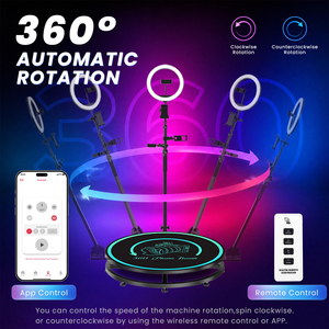 บูธถ่ายวิดีโอ 360 องศา ด้วยพลัง AI หมุนอัตโนมัติ ติดตั้งแบบยืน รับน้ำหนักได้ 350 กก. รองรับ iPad กล้อง SLR สมาร์ทโฟน และกล้องอื่นๆ - Product Image 2