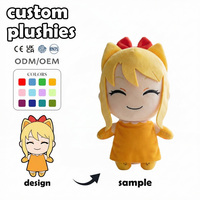 Fabricant de jouets en peluche personnalisés Usine de production de figurines tendance pour filles avec oreilles de chat et nœud, Merchandises culturelles Mosasaurus, Poupée personnalisée