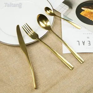 Factory Directly Sell Ss Fork/Spoon/Knife/Cutlery Set Stainless Steel Gold Cutlery Wedding