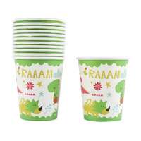 Le nouveau thème des dinosaures décoration de fête d'anniversaire pour enfants bannière tasse en papier assiette nappe ensemble de vaisselle