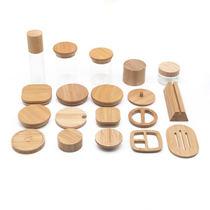 Tapas y Soportes de Bambú y Madera de 33 mm Personalizables para Cosméticos, Perfumes y Decoración del Hogar - Product Image 1