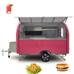 음식 손수레 도매가 이동할 수 있는 Hotdog 음식 트럭 이동할 수 있는 아이스크림 음식 트럭 트레일러 Crepe
