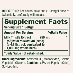 Thiên nhiên của Tiền Thưởng cây kế sữa 1000mg thảo dược bổ sung sức khỏe bổ sung hàng ngày với các đặc tính chống oxy hóa có lợi - Product Image 3