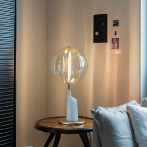 Crystal Table Lamp E27 <b>LED</b> Night Light Geometric Solid Design For Bedroom Living Room Decorative Lamp With Switch Control - Product Image 2