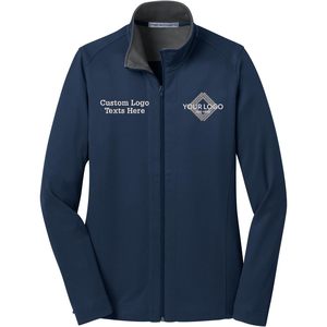 เสื้อแจ็กเก็ตขนปลาปักเป้าสำหรับผู้หญิงอบอุ่นมากปักด้วยโลโก้ข้อความดีไซน์เป็นเอกลักษณ์ L852 - Product Image 3