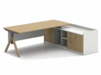 Muebles de Oficina Comerciales Personalizados, Escritorio Ejecutivo de Lujo en Forma de L, Diseño Moderno para Jefe, Director Ejecutivo o Gerente