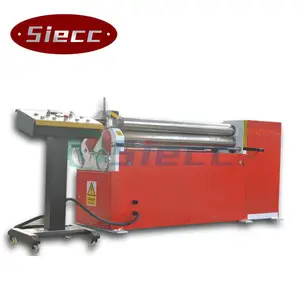 6/2000 6mm 6000mm 90 degree 3 meter width steel sheet roller aluminum profile metal plate 4 roller rolling bending machine tool