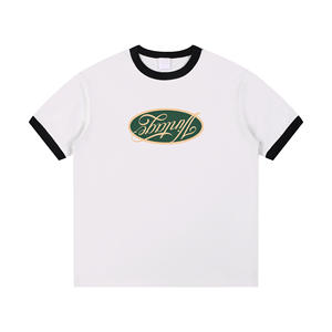 T-Shirt Vintage con Logo Stampato in Stile Americano da Strada per Uomo in Cotone - Product Image 2