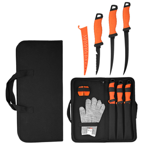 Dao lọc cá mới về, cán mềm PP+TPR, lớp phủ đen, thép không gỉ - Product Image 1