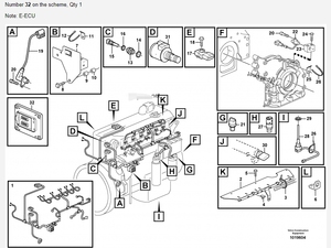 Pièces d'excavatrice EC290B EC240B EC210B, contrôleur L60F 60100000, carte informatique - Product Image 3