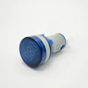 22mm Small Mini Digital Display LED Signal Indicator Light Function of Ammeter and Voltmeter
