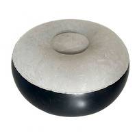 Canapé gonflable portable et pliable en PVC avec ottoman, doux et confortable pour le camping en extérieur et les fêtes, facile à installer et à ranger