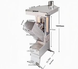 Réchaud de camping à flamme visible en acier inoxydable pour usage extérieur - Product Image 3