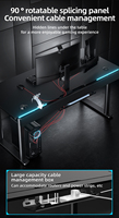 Table de bureau réglable électrique à double moteur, économique, pour position assise ou debout, vente en gros OEM ODM