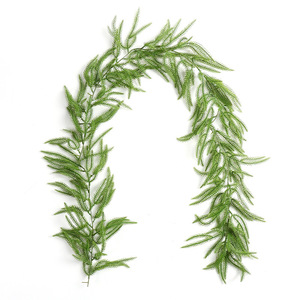 Ningxiang Christmas Norfolk Pine <b>Wreath</b> 1.8m Artificial Green Garlands European Style Handmade Pine Needle Decorations - Product Image 5