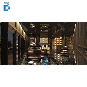 Tủ trưng bày cao cấp với cửa kính bằng gỗ chai rượu hiển thị tủ rượu Kệ rượu hiển thị giá với ánh sáng - Product Image 4