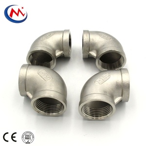 Matériaux de <span class=keywords><strong>plomberie</strong></span> en acier inoxydable fileté Ss304/316 raccords de tuyauterie sanitaire Union coude à 90 degrés - Product Image 2