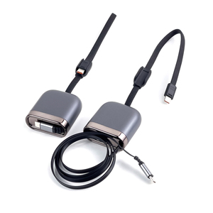 Cable USB C Retráctil Nuevo, Carga Rápida PD de 240W para Laptops, Tablets y Teléfonos, Cable USB C Retráctil de un Solo Tirón - Product Image 3