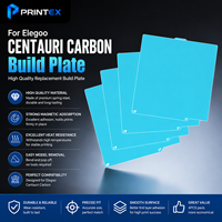 Glacier Cold Build Plate untuk Elegoo Centauri Carbon Heat Bed Viskositas Tinggi Pencetakan Dua Sisi 261mm*270mm Suku Cadang Printer 3D