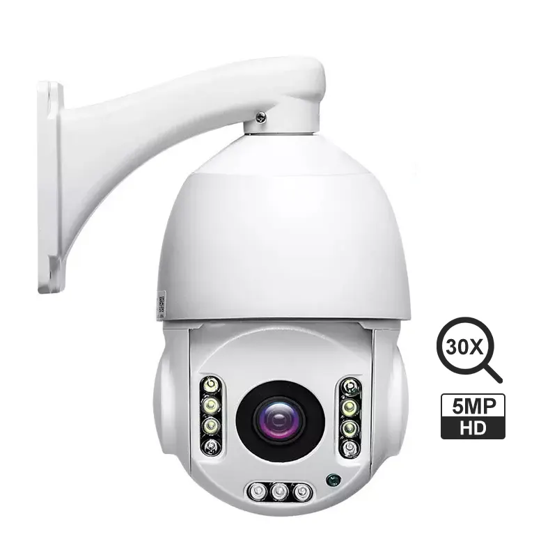 5MP Wireless WIFI Security IP Camera HD 30X Zoom 300M IR Night Vision PTZ Dome Cam