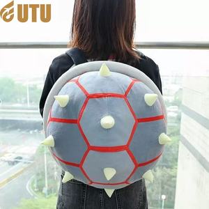 Large Turtle Shell <b>Plush</b> <b>Backpack</b> Kuba Fire Dragon <b>Backpack</b> Skull Kuba <b>Backpack</b>-F - Product Image 3