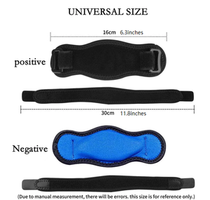 Quần vợt khuỷu tay cú đúp có thể điều chỉnh móc và vòng lặp khuỷu tay hỗ trợ cú đúp bảo vệ pad cho quần vợt bóng rổ cầu lông hoặc tập thể dục - Product Image 4