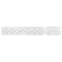 Support de clavier, support de repose-poignet de bureau, support de tapis de souris en silicone transparent et rafraîchissant, support de repose-poignet pour souris, vente en gros