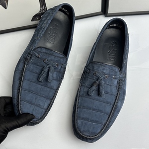 Zapatos de Vestir de Piel de Cocodrilo Marrón para Hombre, Calzado Casual Exótico 100% Genuino con Suela de Goma Resistente - Product Image 5